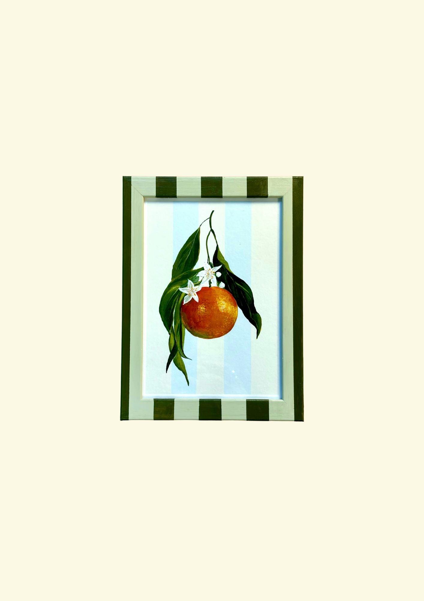 Little Clemmy in Green Striped Frame