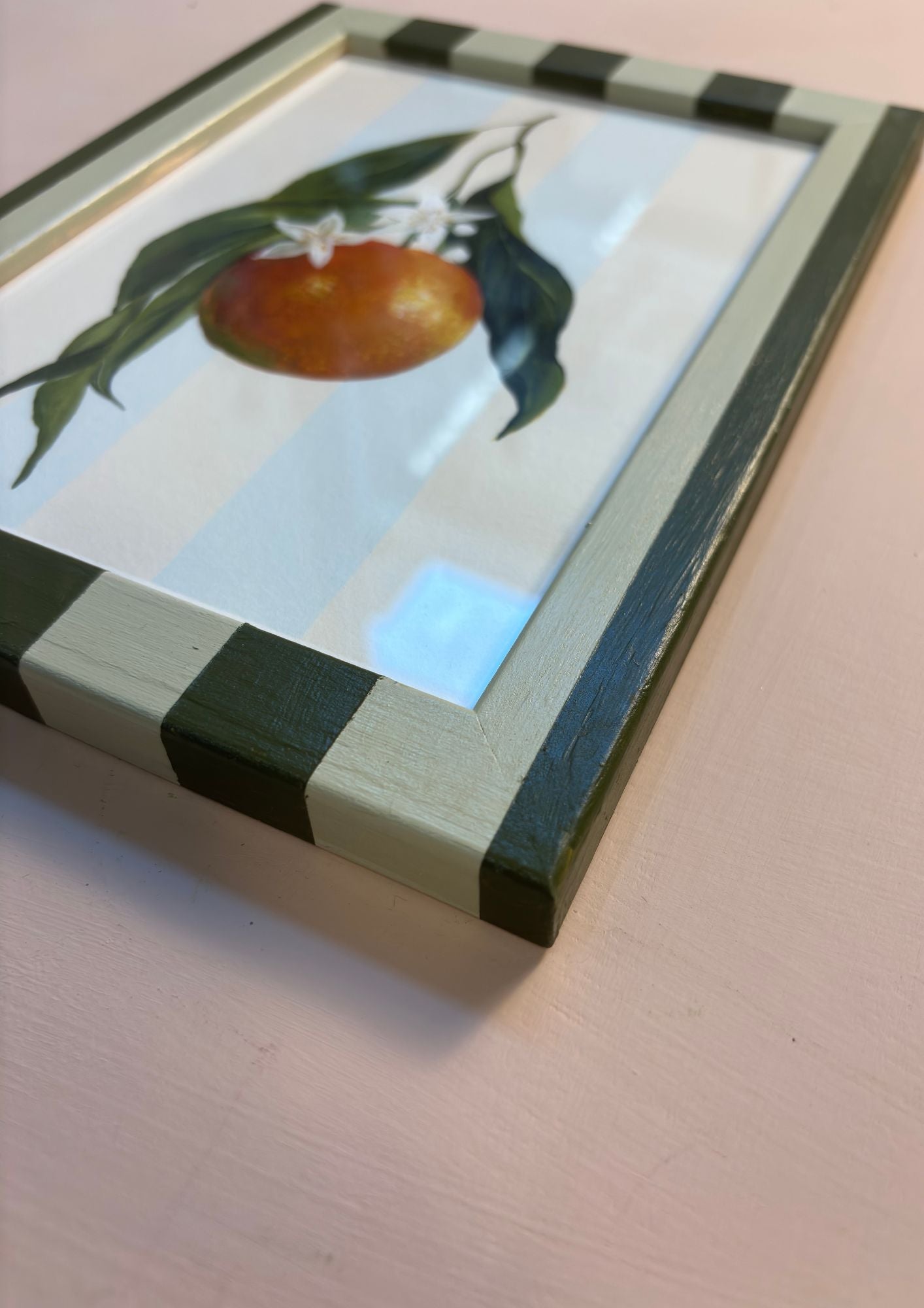 Little Clemmy in Green Striped Frame