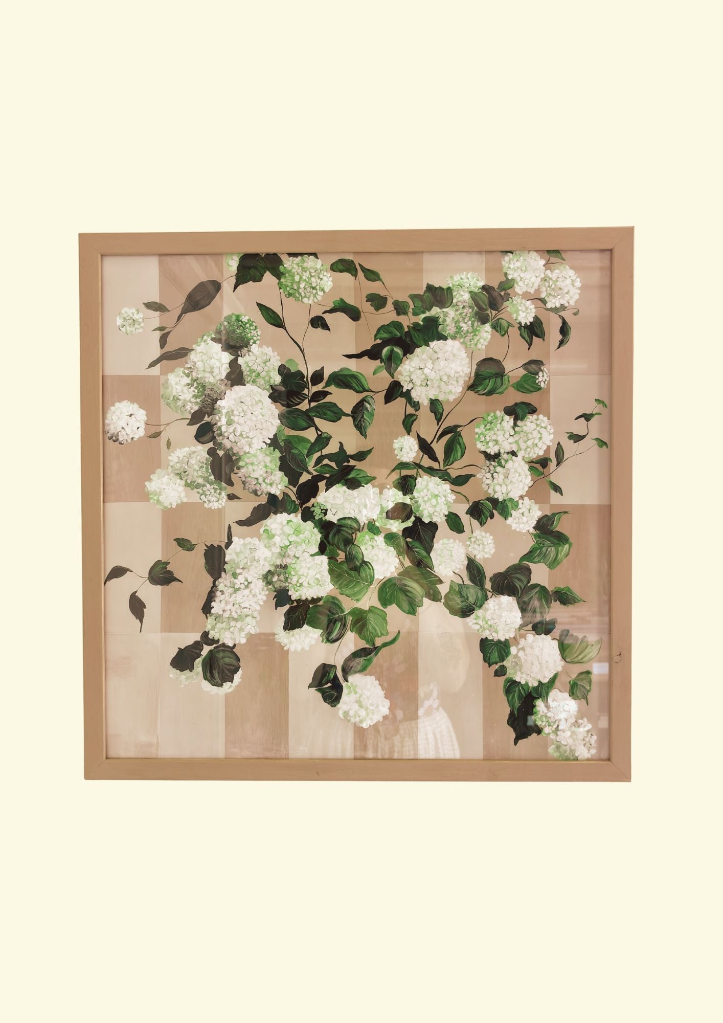 Held by Hydrangeas Framed Print