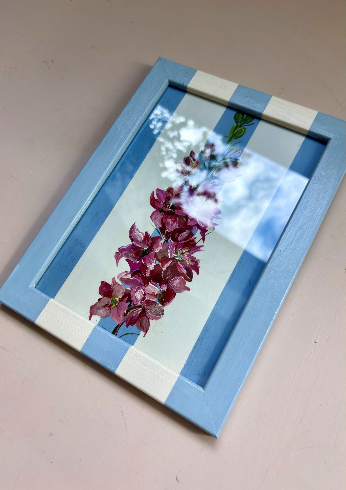 Delphinium- July Birth Flower Framed Print