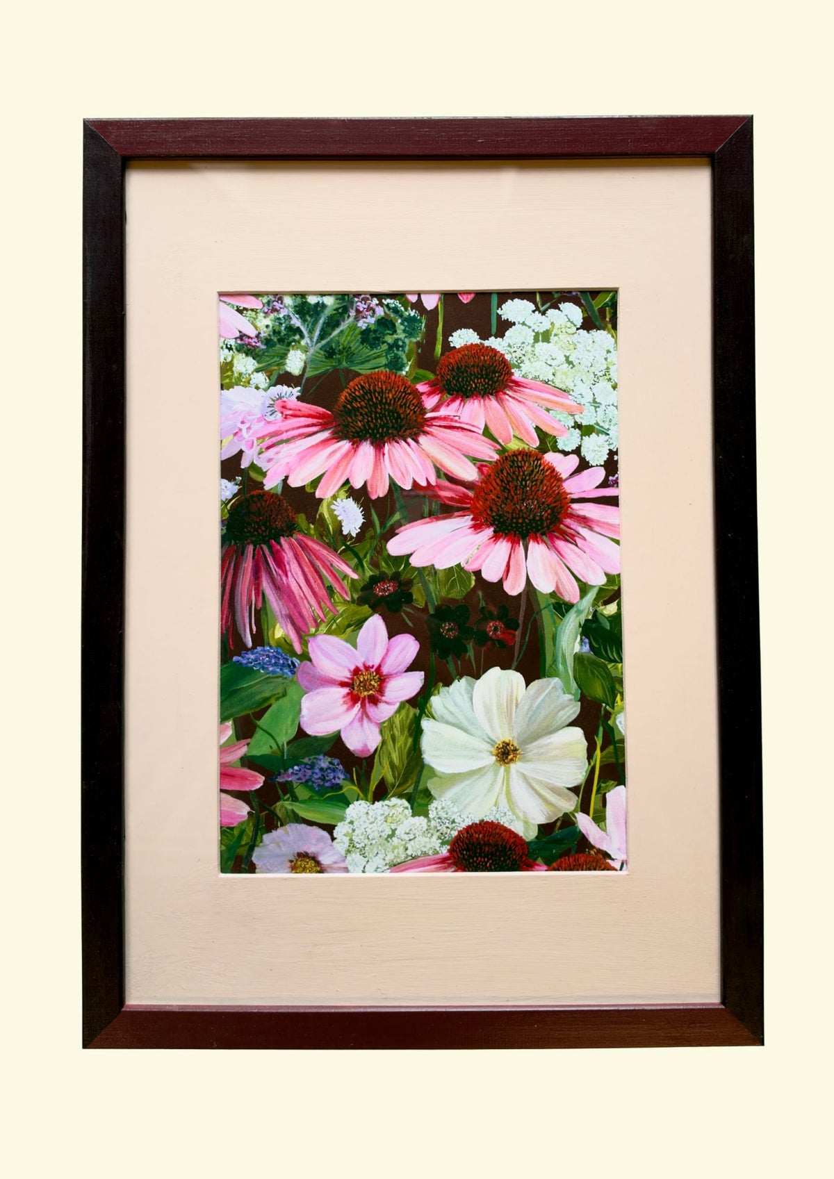 'For July' Oxblood Framed Print