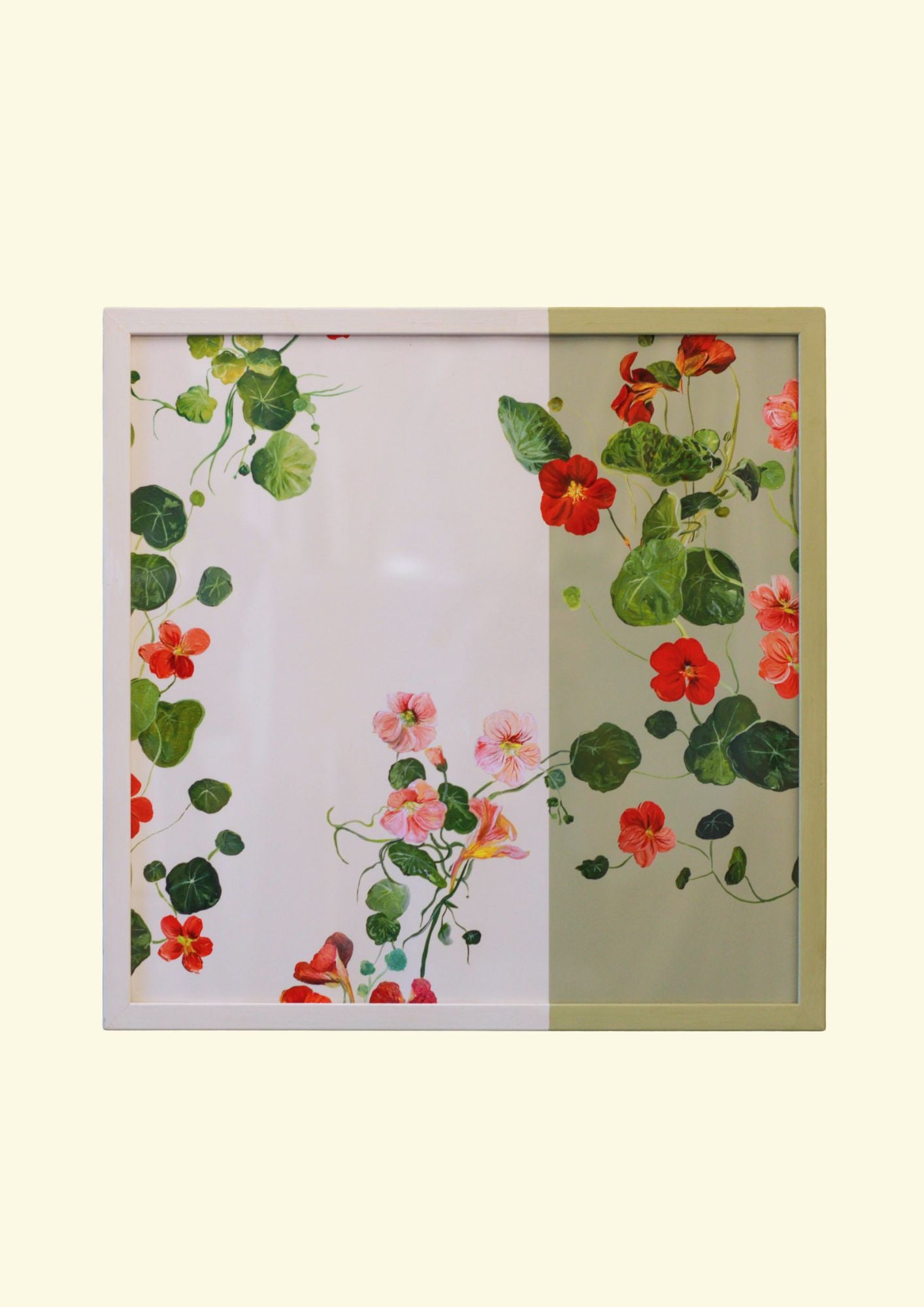 Nasturtium Salad Framed Print