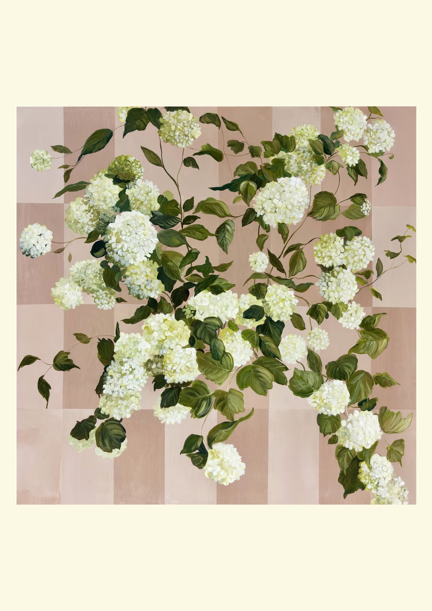 Held by Hydrangeas Framed Print
