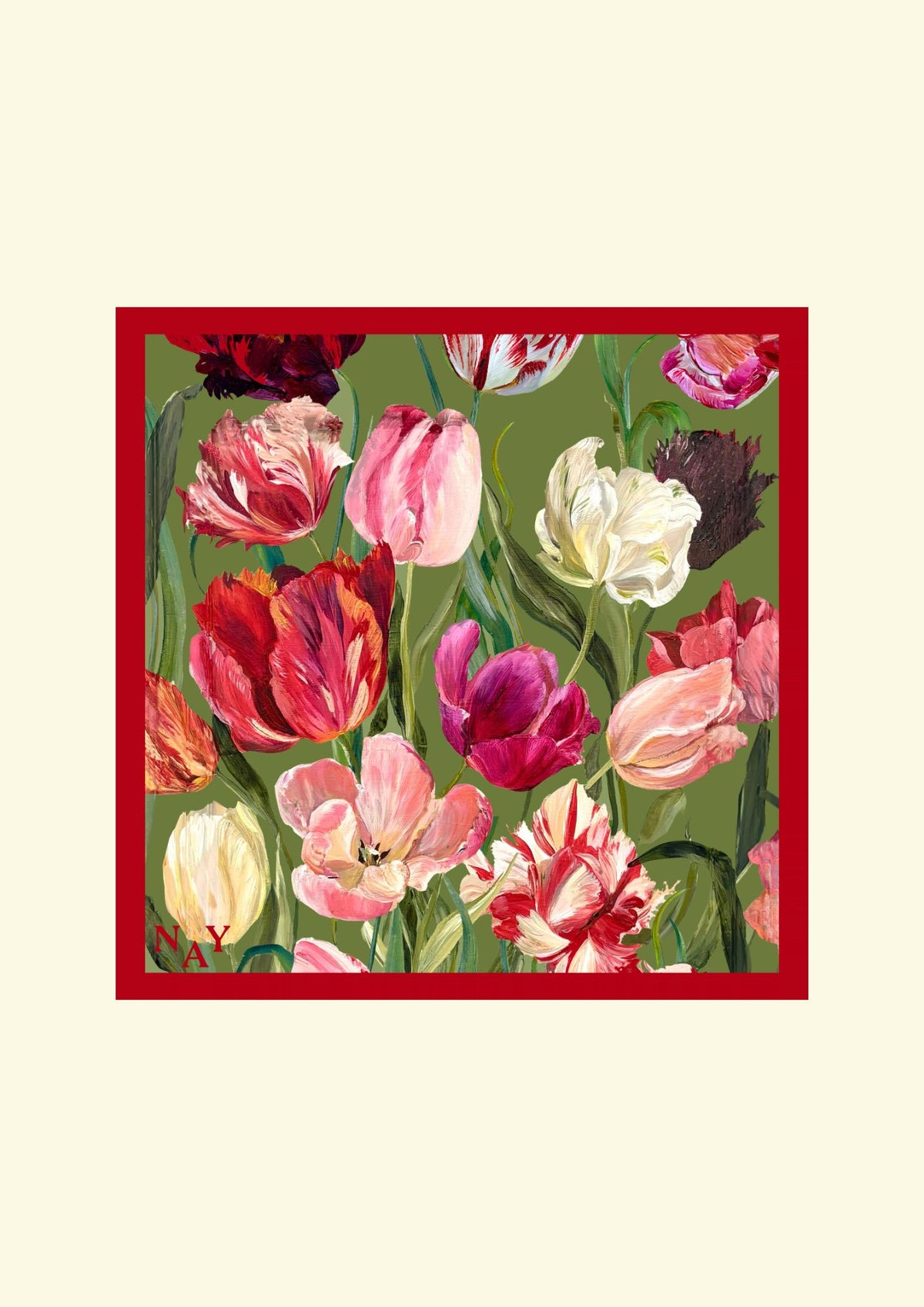 Tulip Silk Scarf