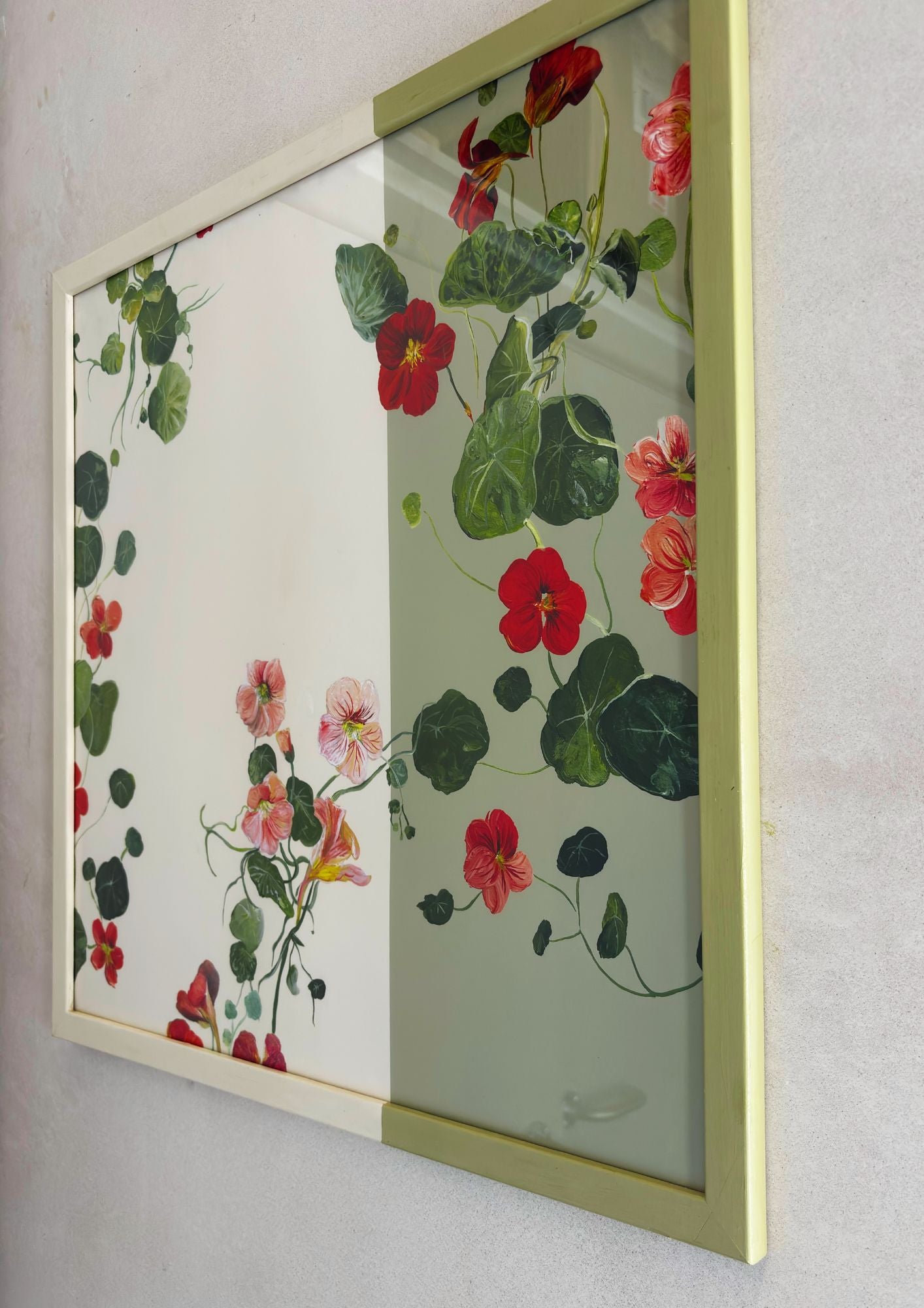 Nasturtium Salad Framed Print