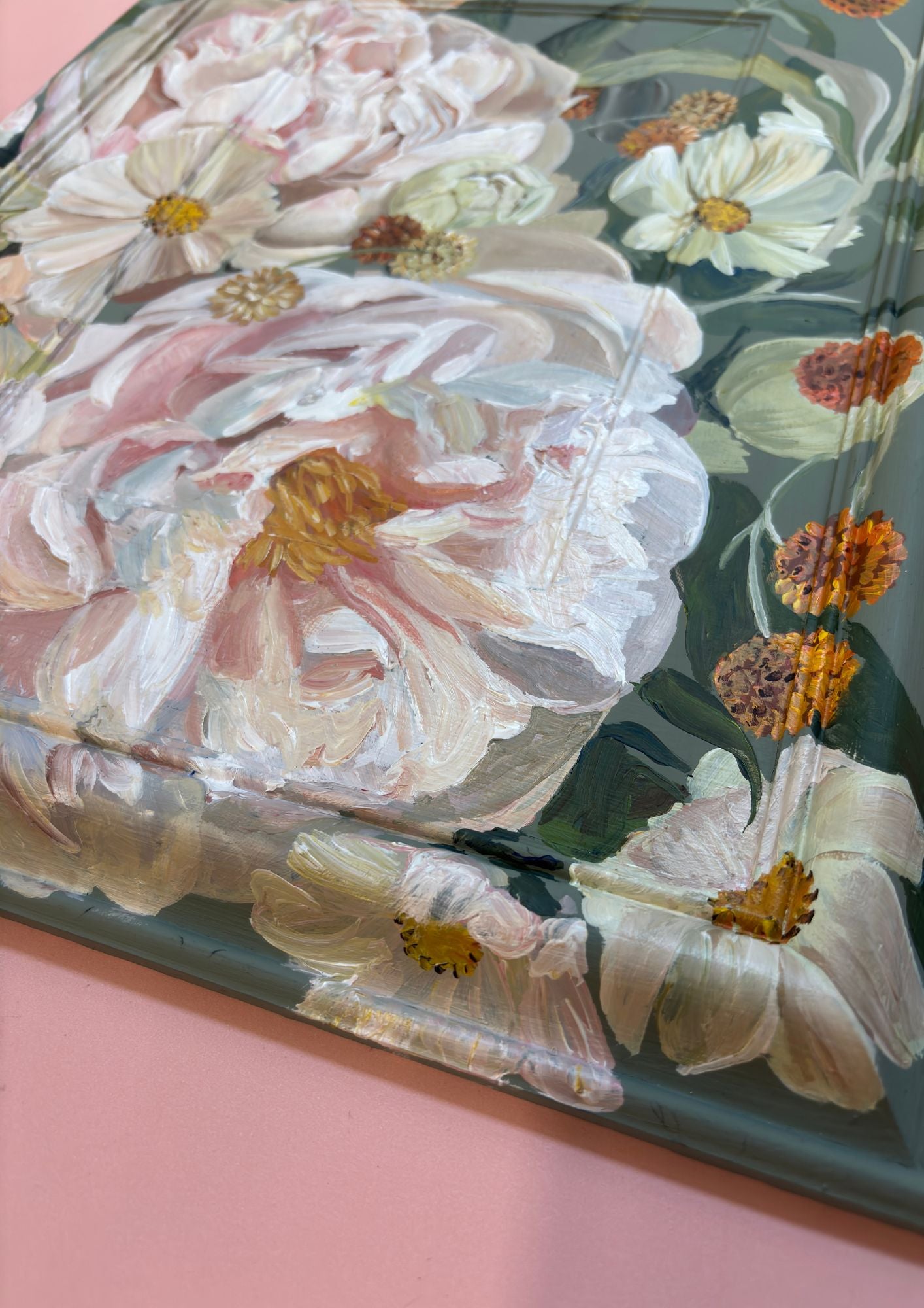 Sage Peony and Cosmos