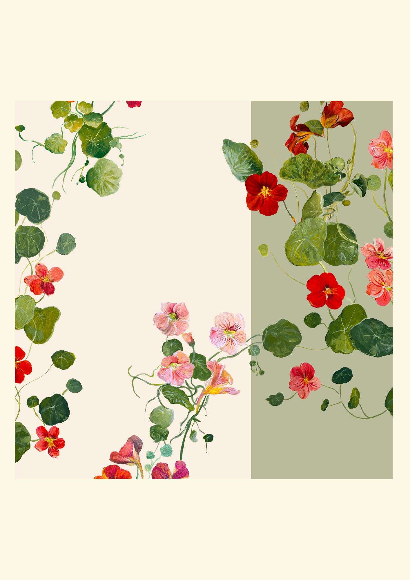 Nasturtium Salad Framed Print