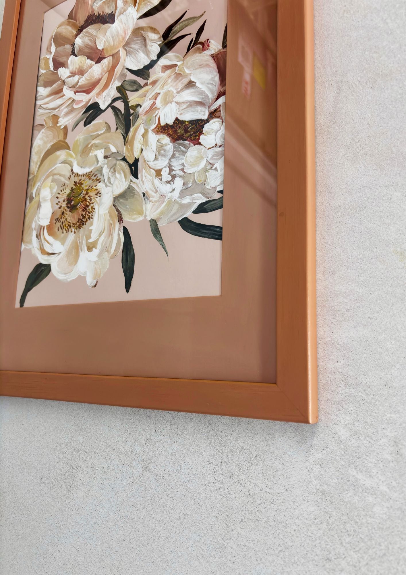 Blush Peonies Framed Print