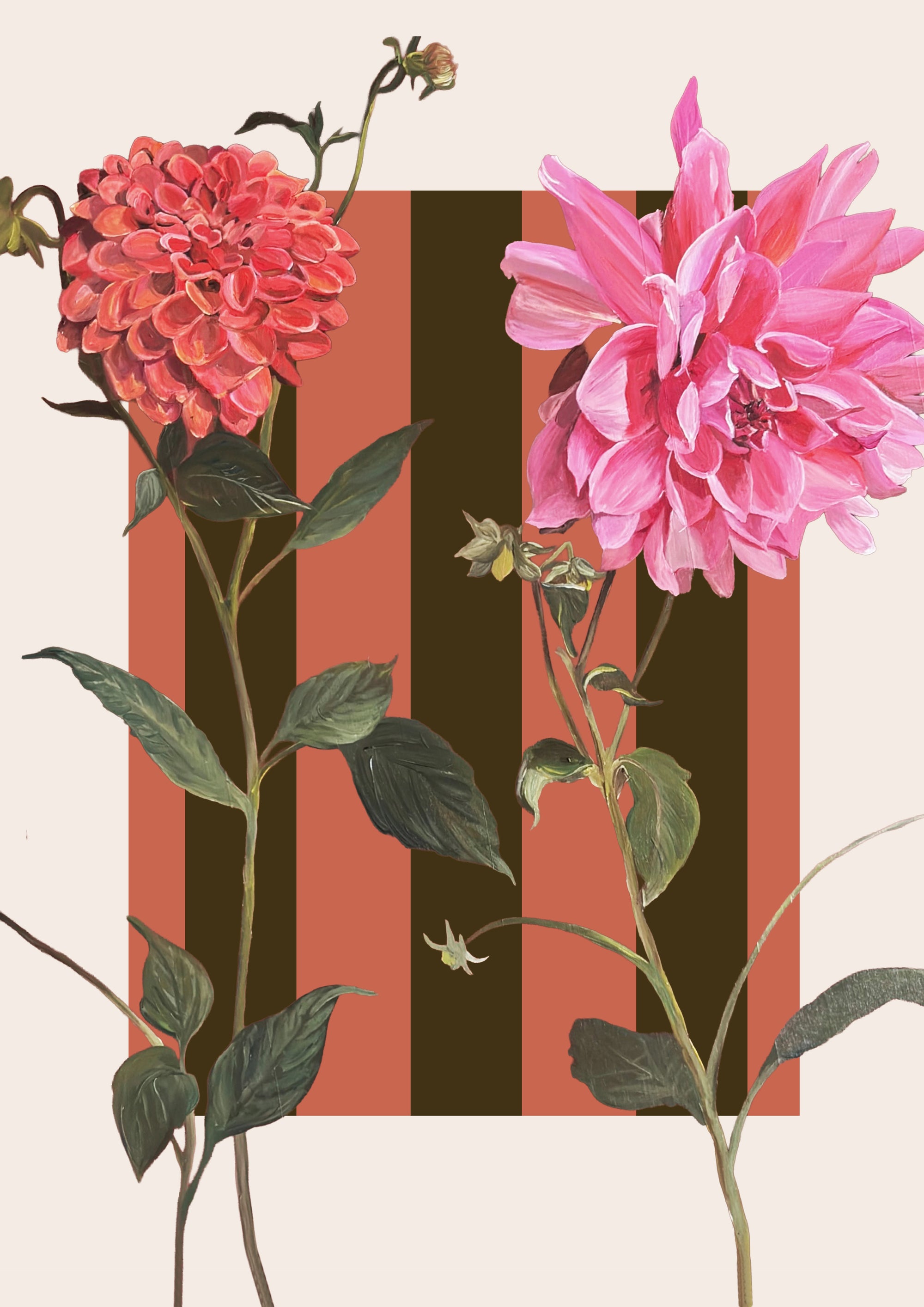 Dancing Dahlia Print