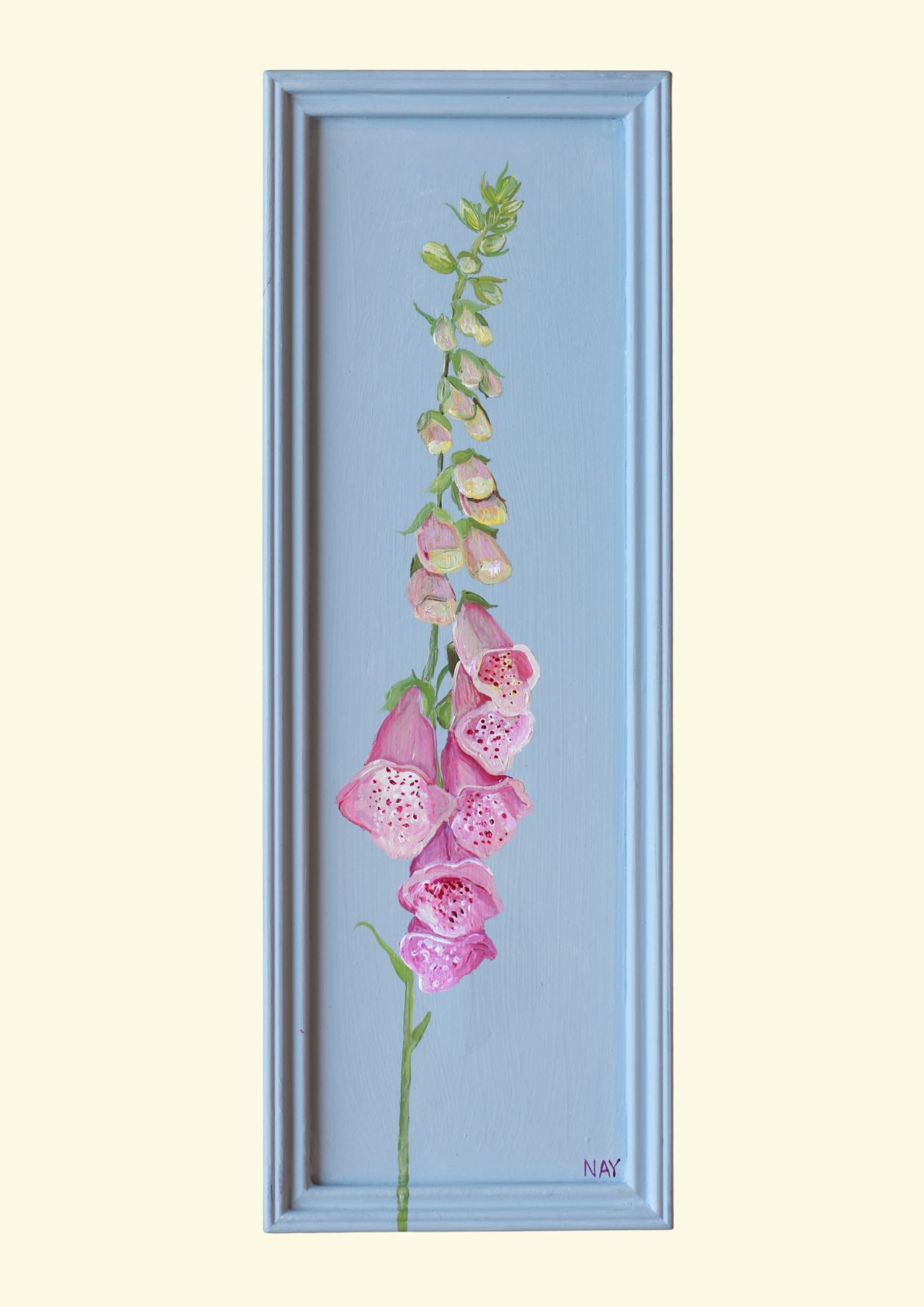 Foxglove on Sky Blue