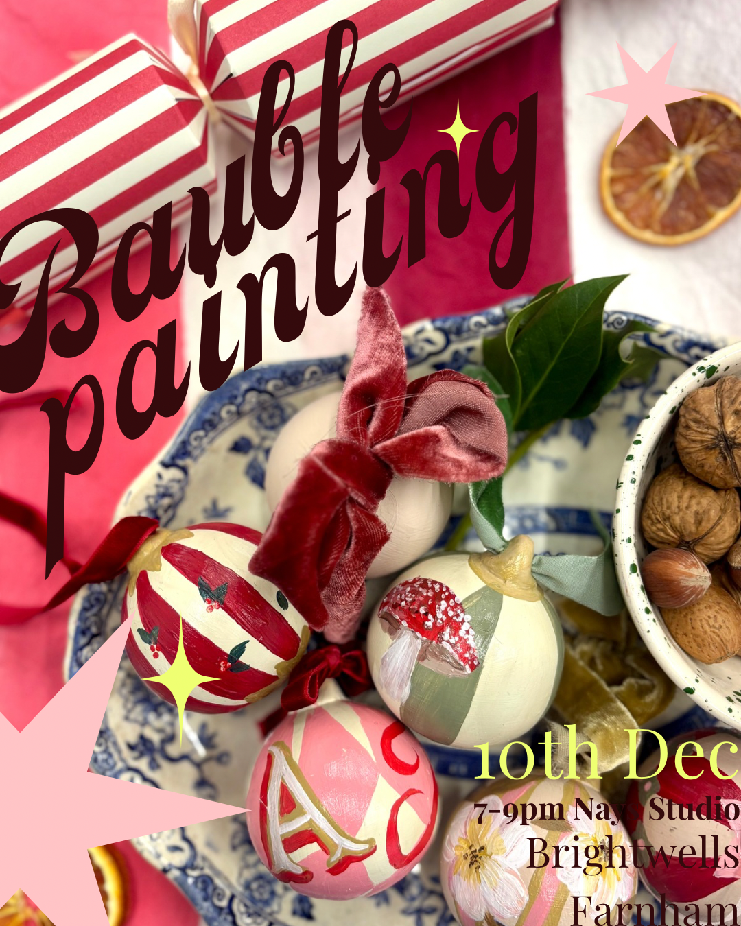 Candlelit Christmas Bauble Workshop