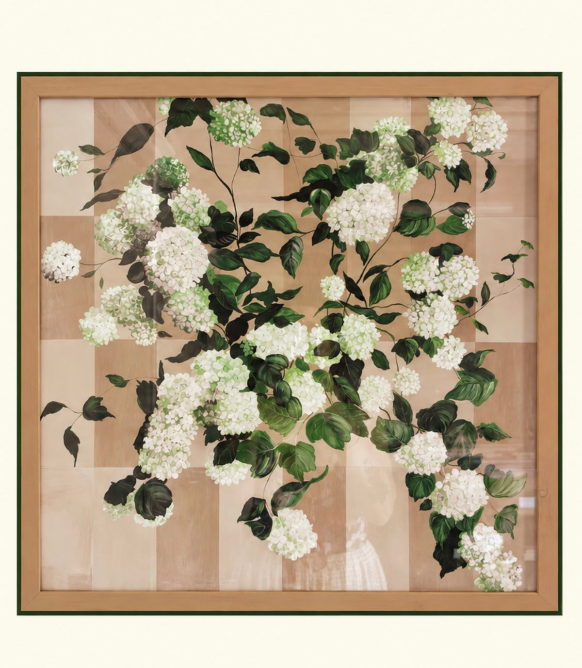 Held by Hydrangeas Framed Print