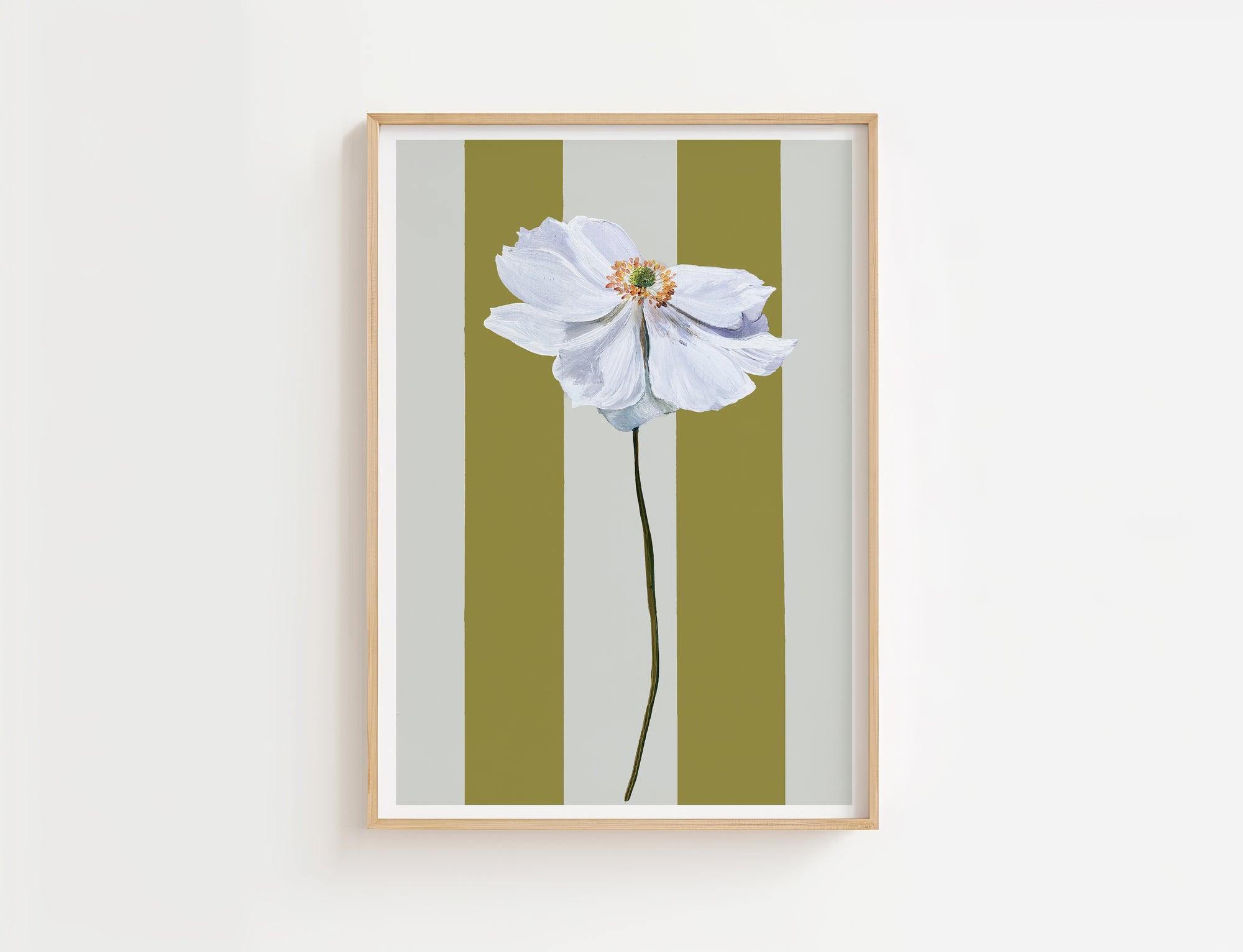 White Anemone Print