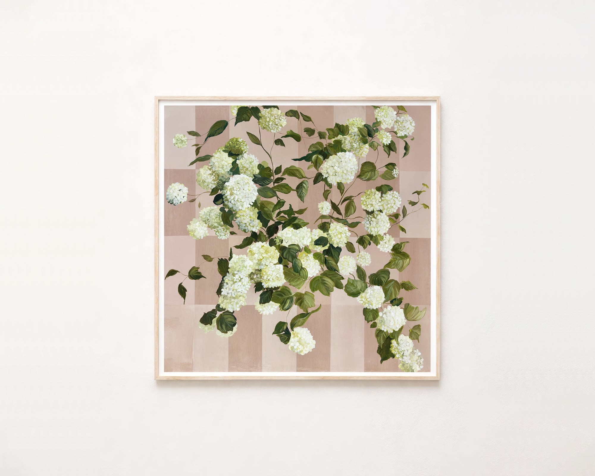 Held by Hydrangeas Print
