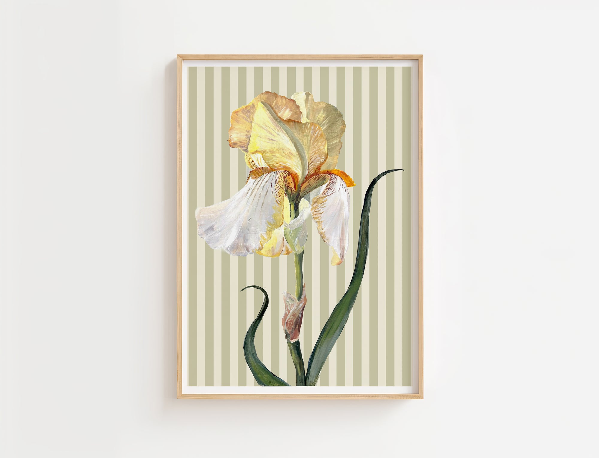 Butter Yellow Iris Print