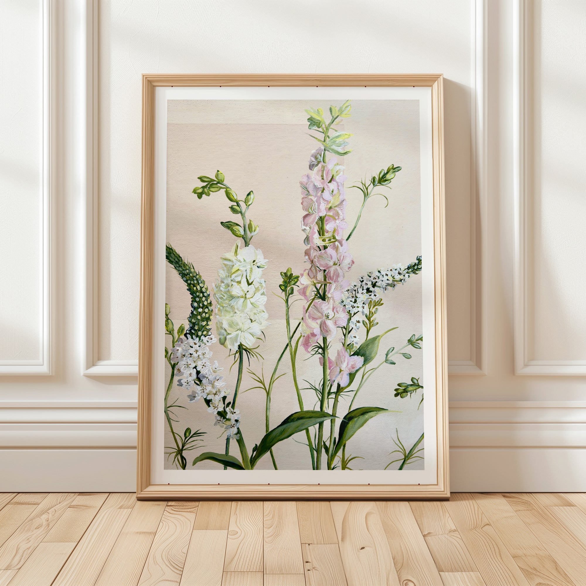 Pink Larkspur Print