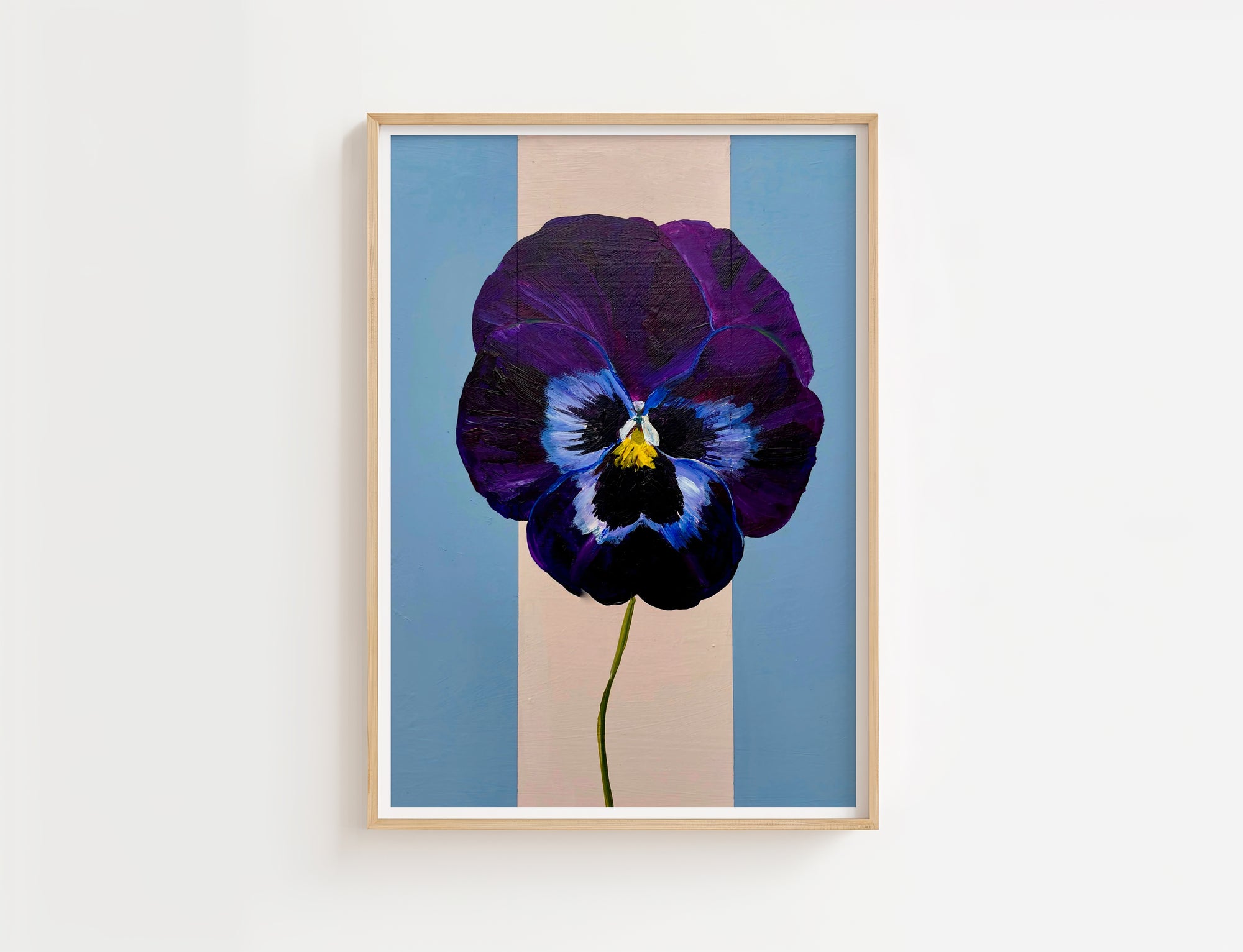 Purple Pansy Print
