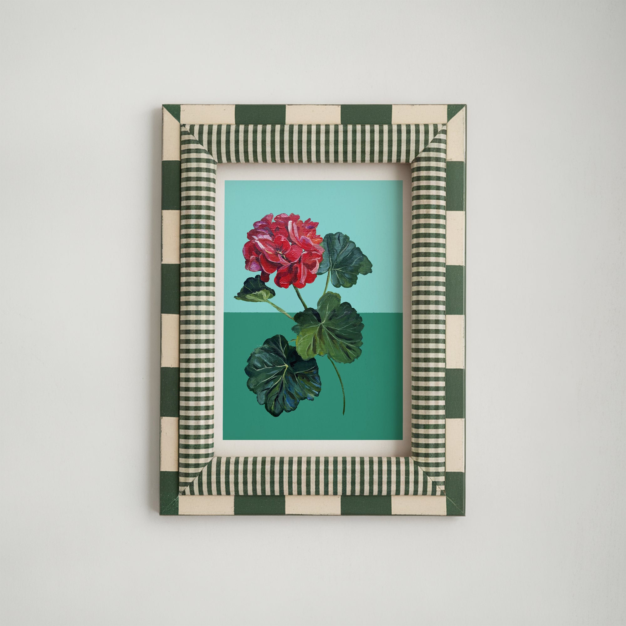 Red Geranium Print