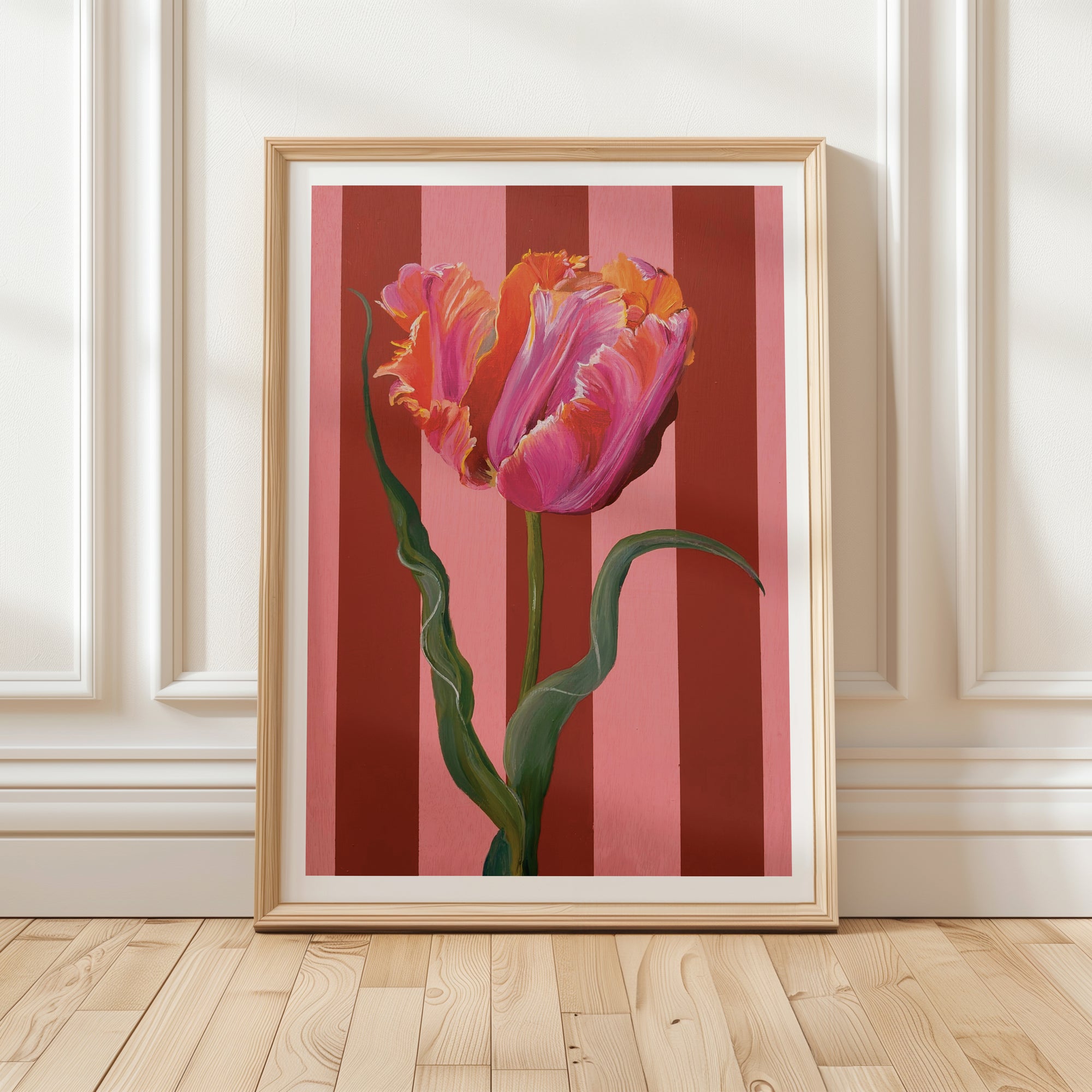 Pink Tulip in Bloom Print