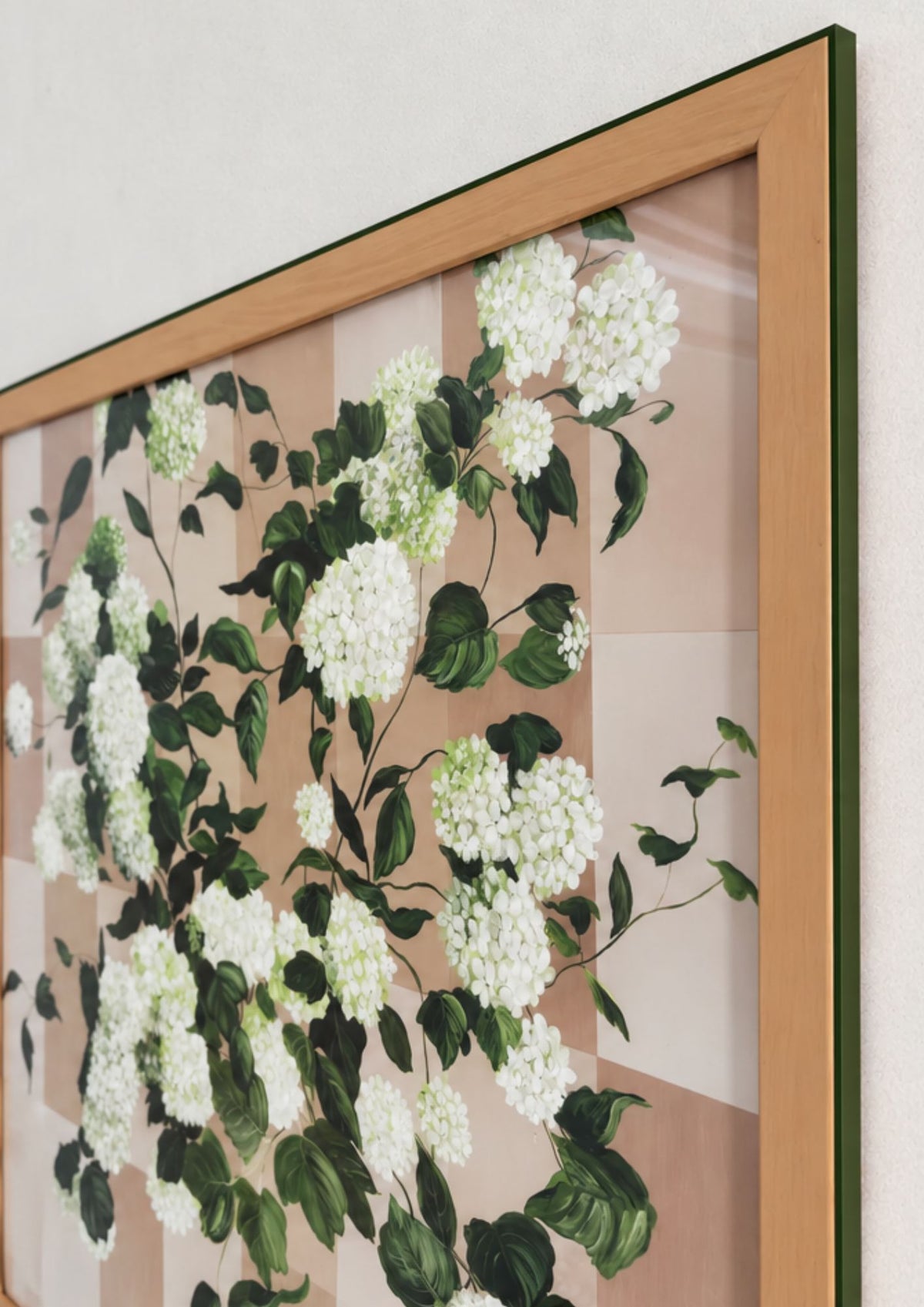 Held by Hydrangeas Framed Print