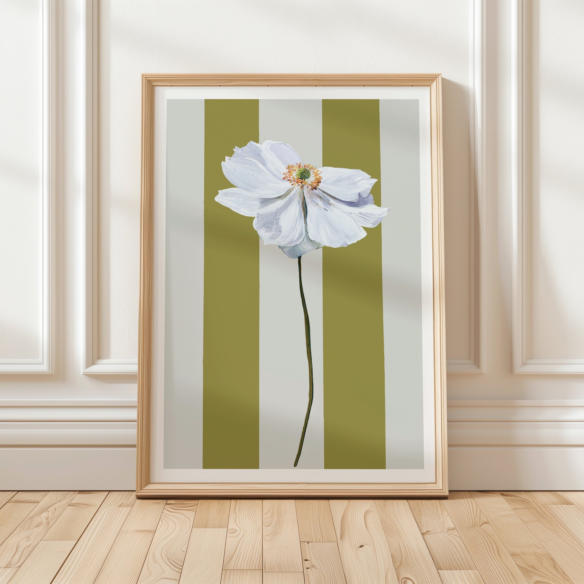 White Anemone Print